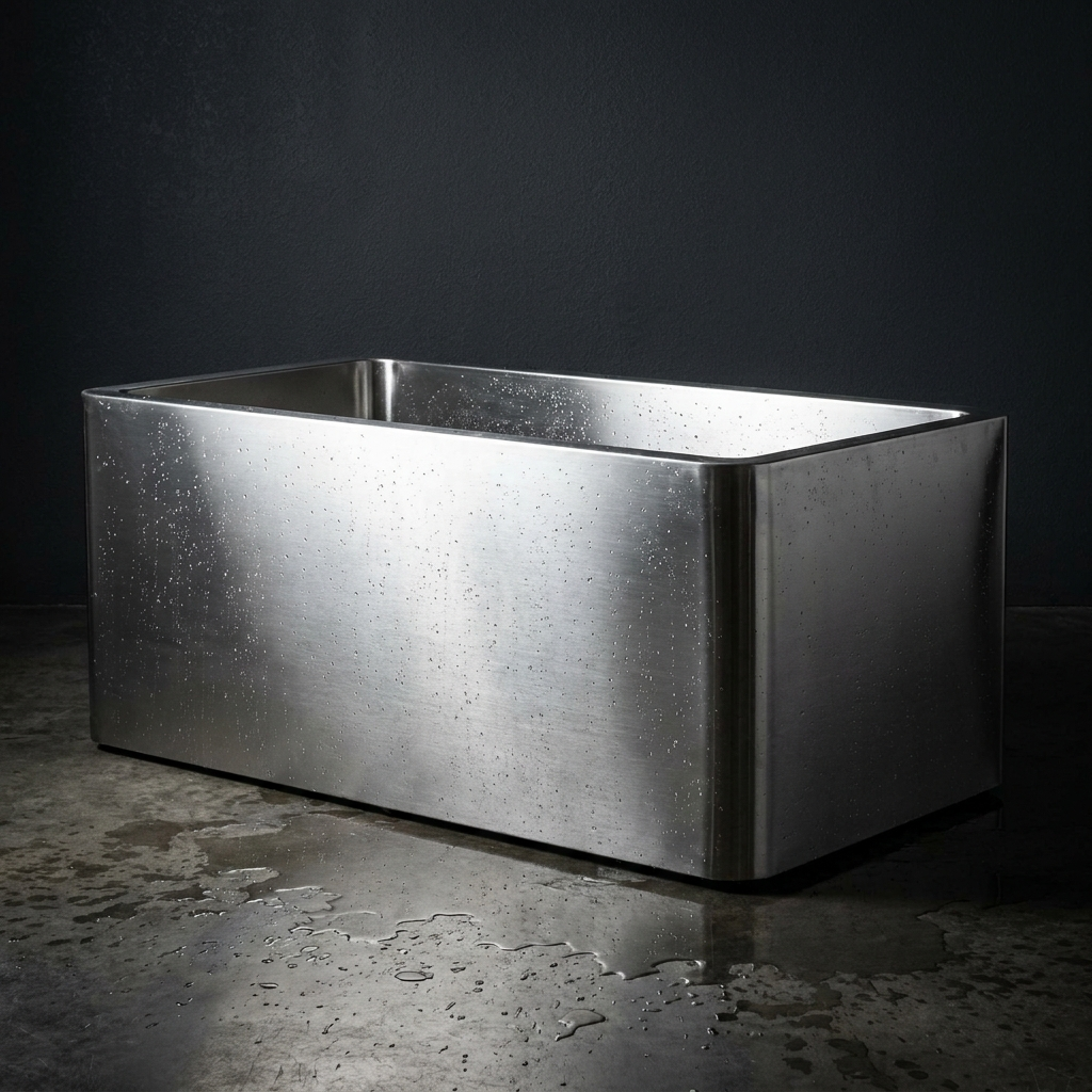 Stainless Steel Plunge Pool Ice Bath With Integrated Chiller